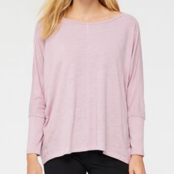 LOFT Lou & Grey Dolman Long Sleeve Top, Pink, Size Small - Picture 1 of 9